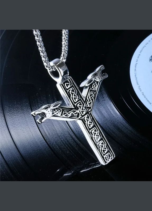 Кулон амулет Альгіз руну життя рунічний талісман із символікою вікінгів No Brand (338436390)