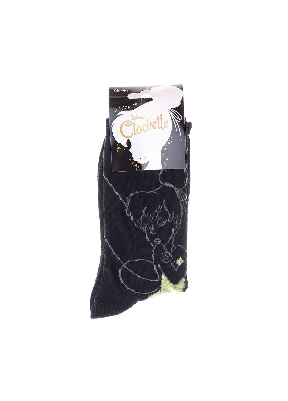 Чорні шкарпетки fees bells the fee 1-pack black Disney однотонні (333955210)