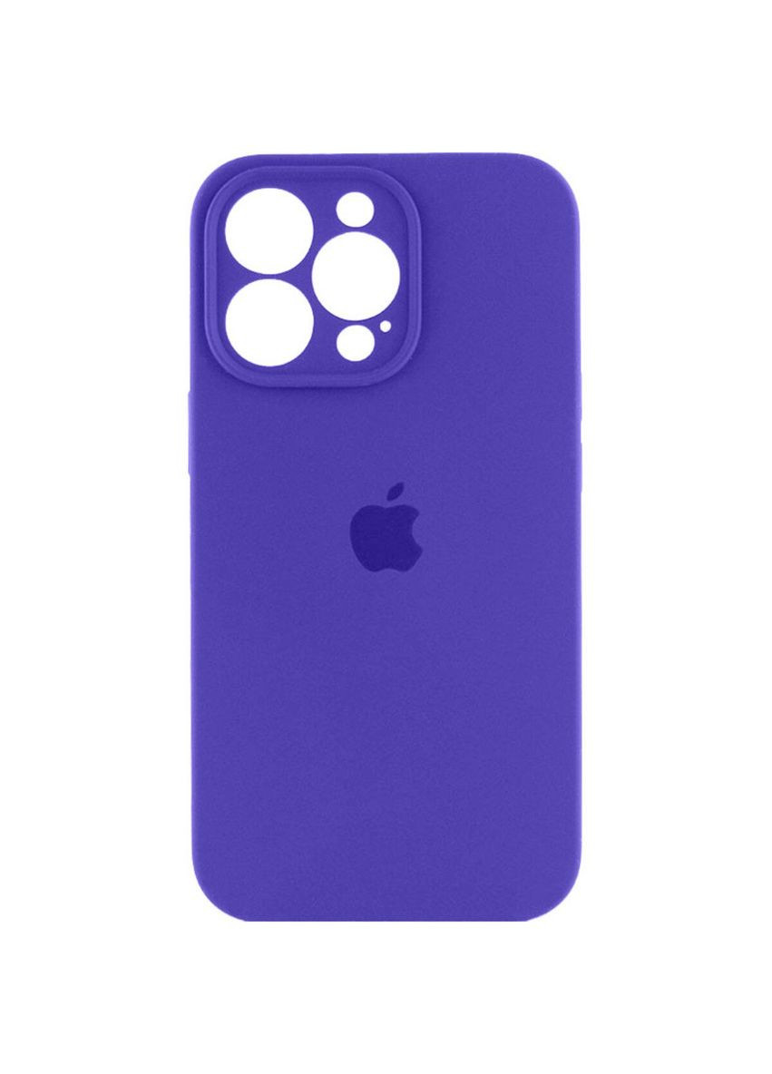 Силіконовий чохол з закритою камерою для iPhone 15 Pro Max Dark Purple No Brand (306549340)
