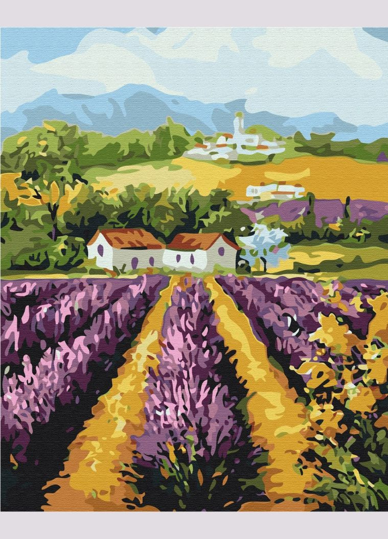 Картина за номерами Пейзажі Улюблений прованс Картини за номерами 40x50 Полотно на дерев'яному підрамнику BS51408 Brushme (308988724)