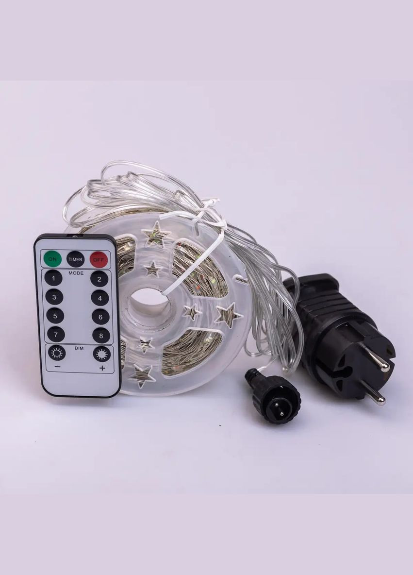 Гирлянда Роса нить 1000 LED длина 100 м от сети, мультиколор Lucky Day Shop (312551241)