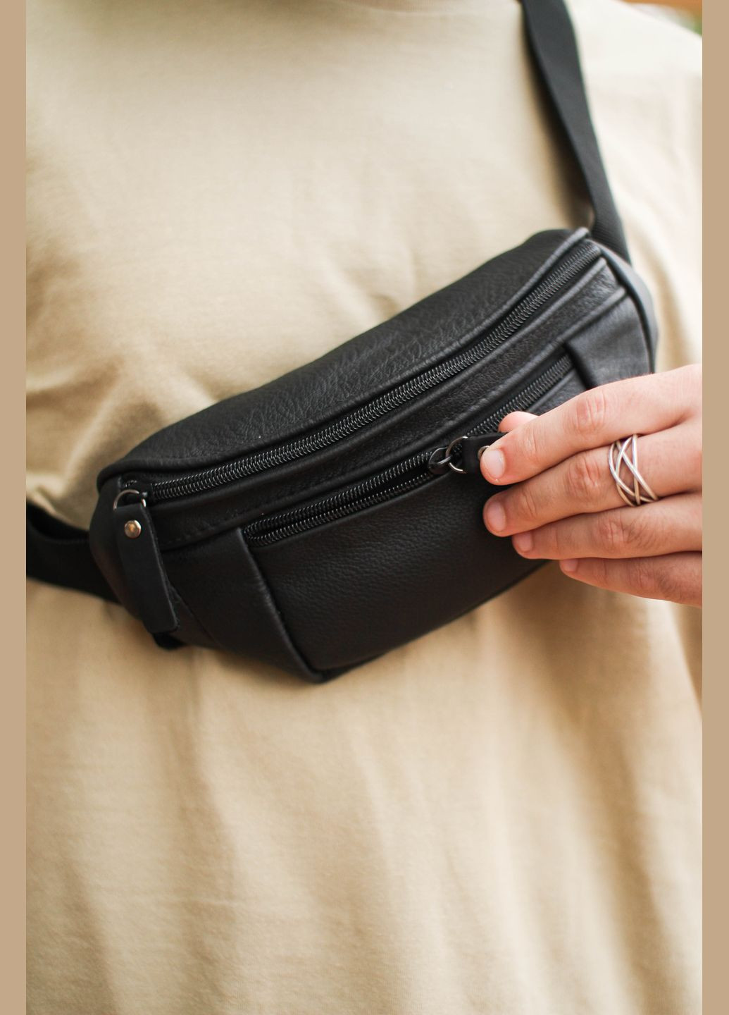 Сумка мужская на пояс кожаная SKILL (298875798)