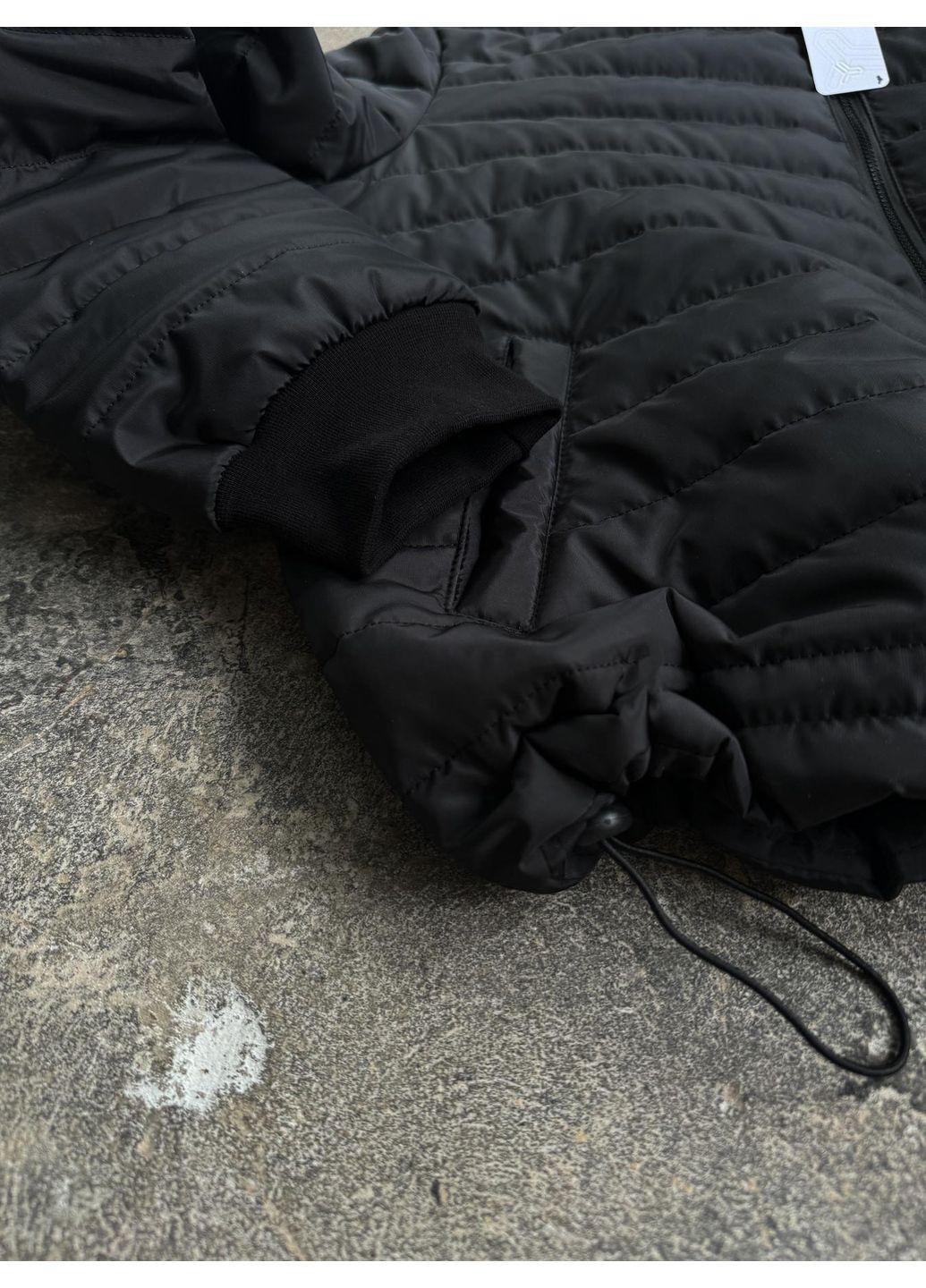 Черная демисезонная стильная демисезонная куртка Luna