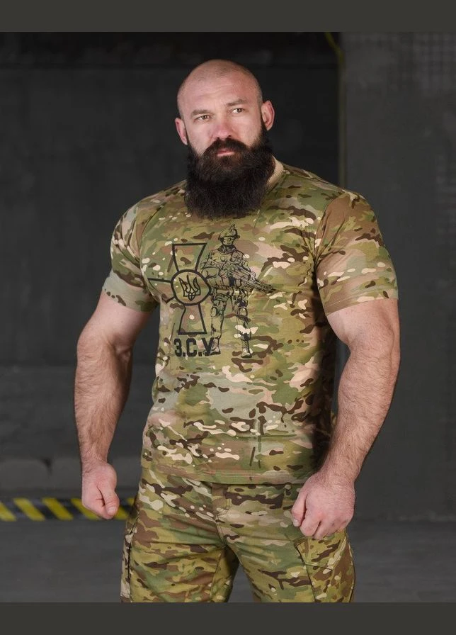 Футболка зсу мультикам Fighter No Brand (326518370)