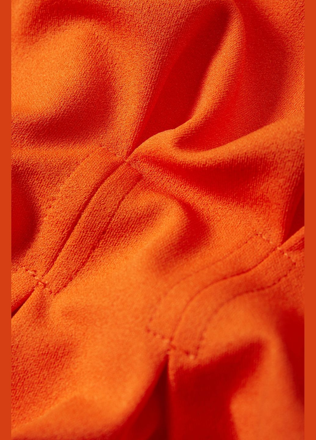 Оранжевое кэжуал платье миди C&A однотонное