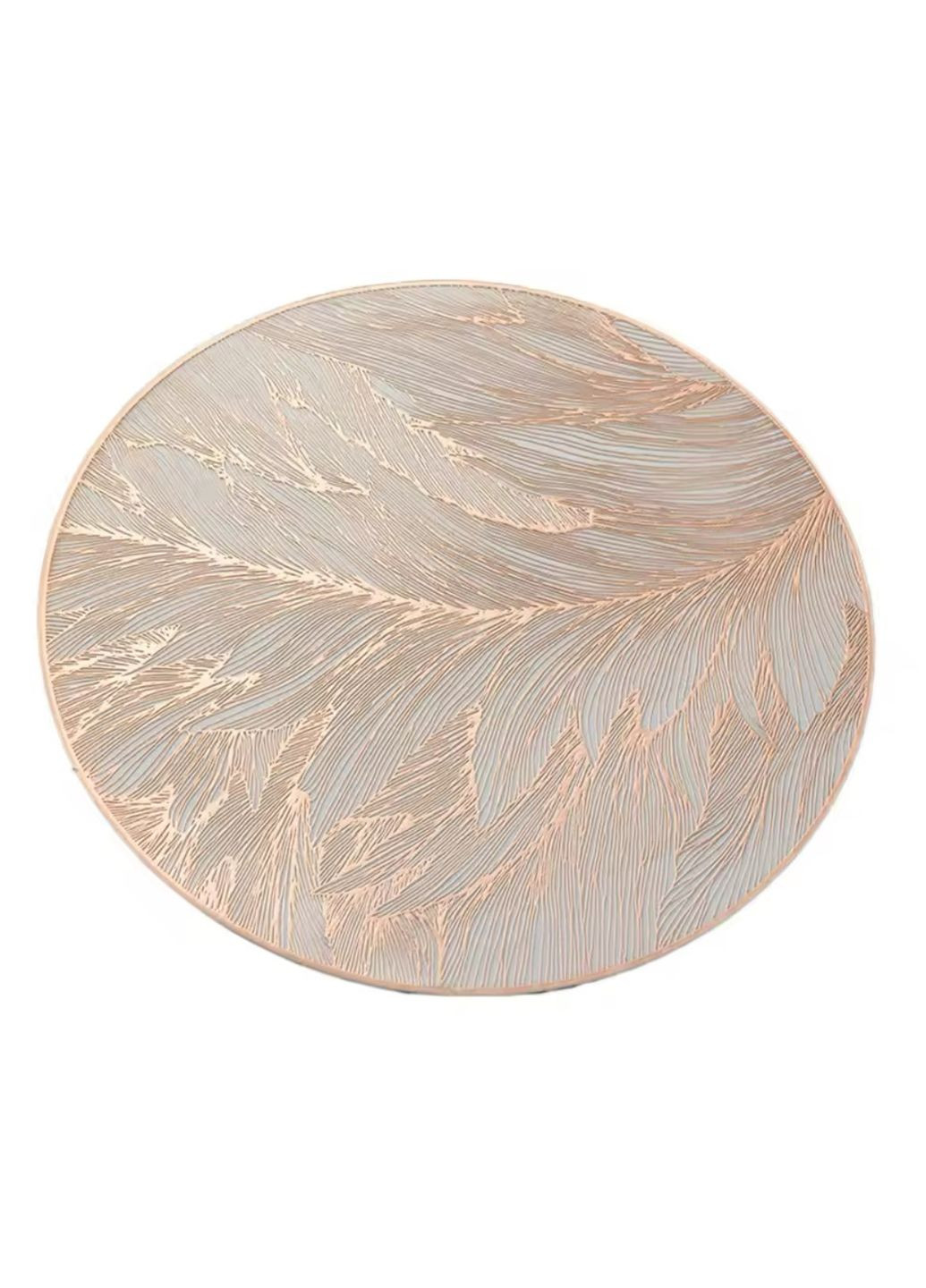 Круглий підтарільник, стильна сервірувальна серветка-плейсмат під тарілку «Rose leaf» China (368682318)