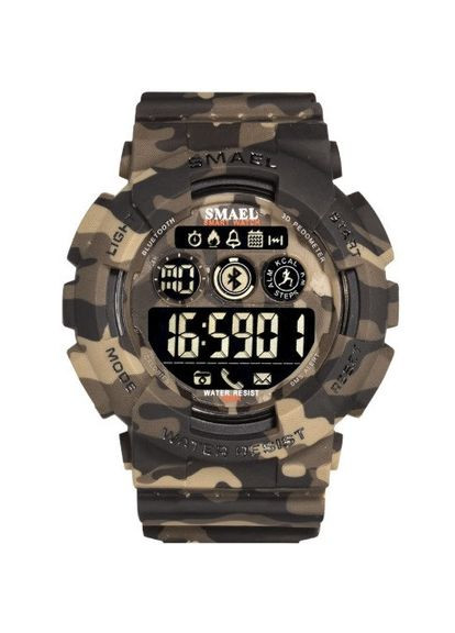 Оригінальний чоловічий спортивний годинник 8013 Bluetooth smart watch, наручний спортивний годинник розумний камуфляжний Smael (308050984)