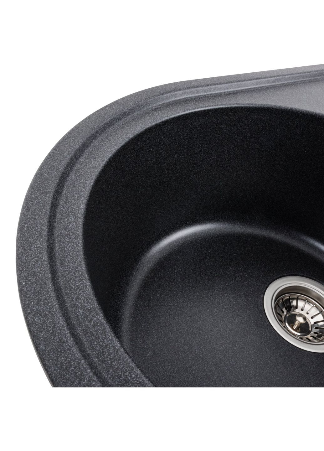 Гранитная мойка для кухни LIRA 7750 матовая Карбон Valeso (358059600)