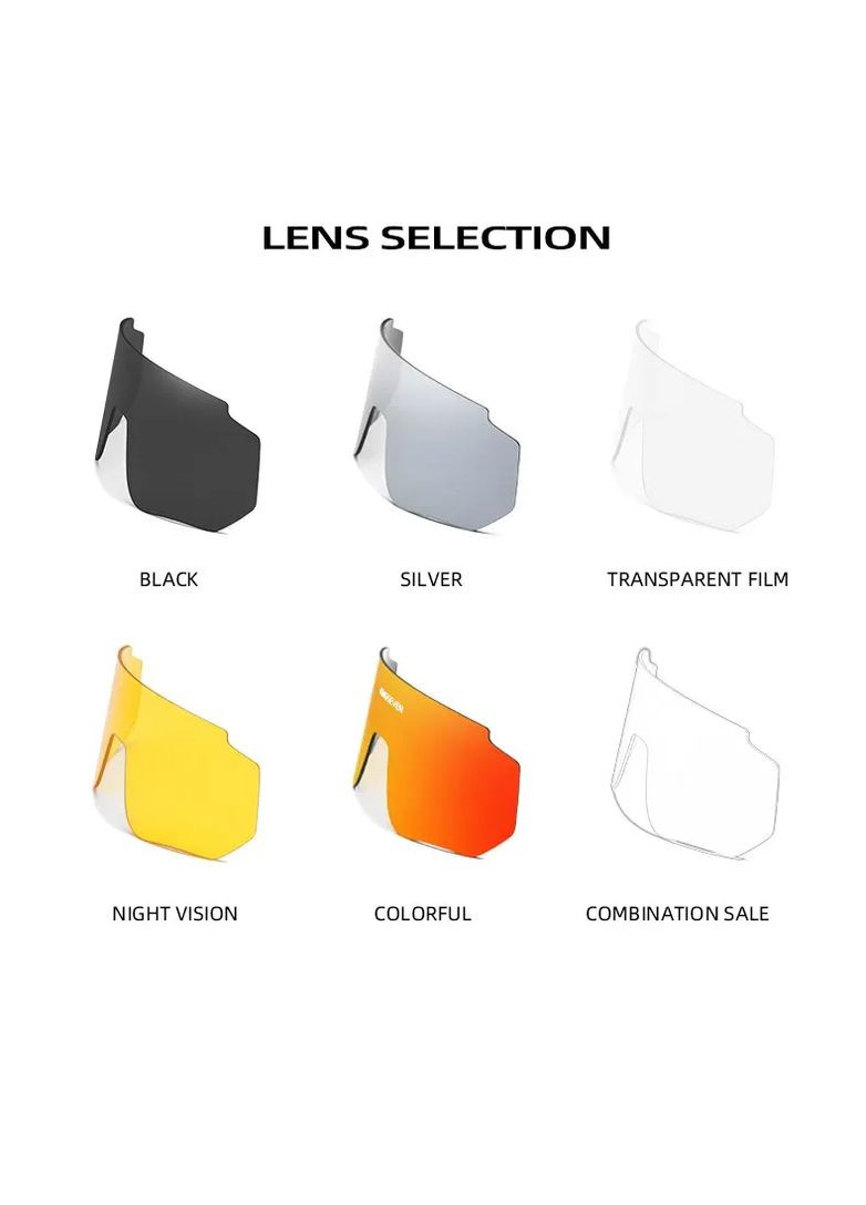 Солнцезащитные очки для горно-лыжного и велоспорта LS910 DESIGN Чёрный/Синий KINGSEVEN (306854912)