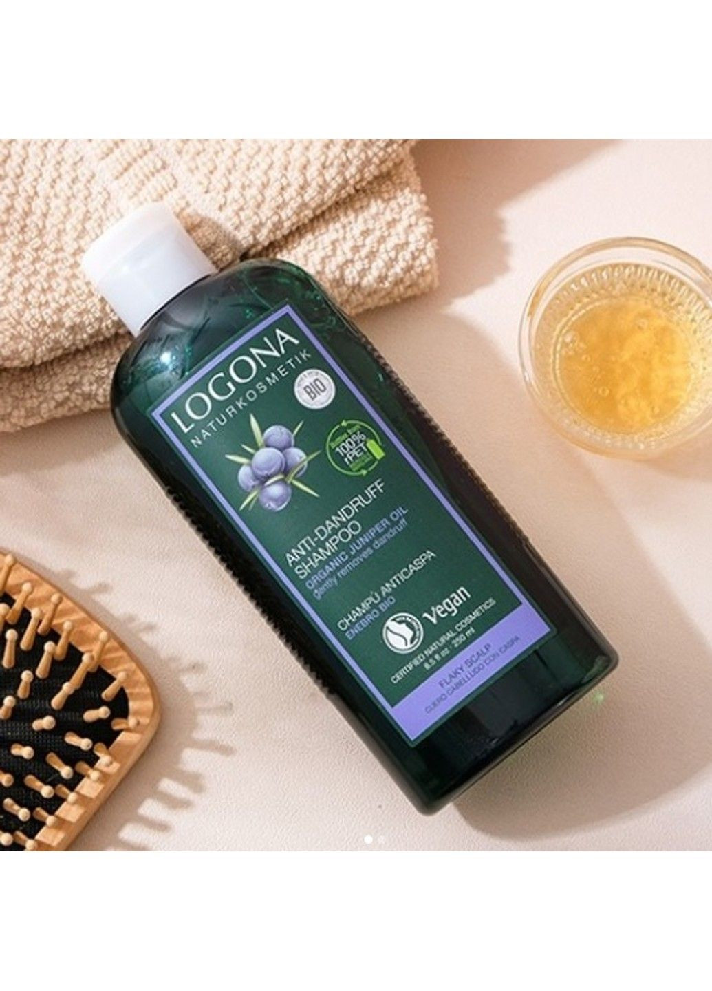 БІО-Шампунь для сухої шкіри проти лупи Ялівець 250 мл Logona (298055847)