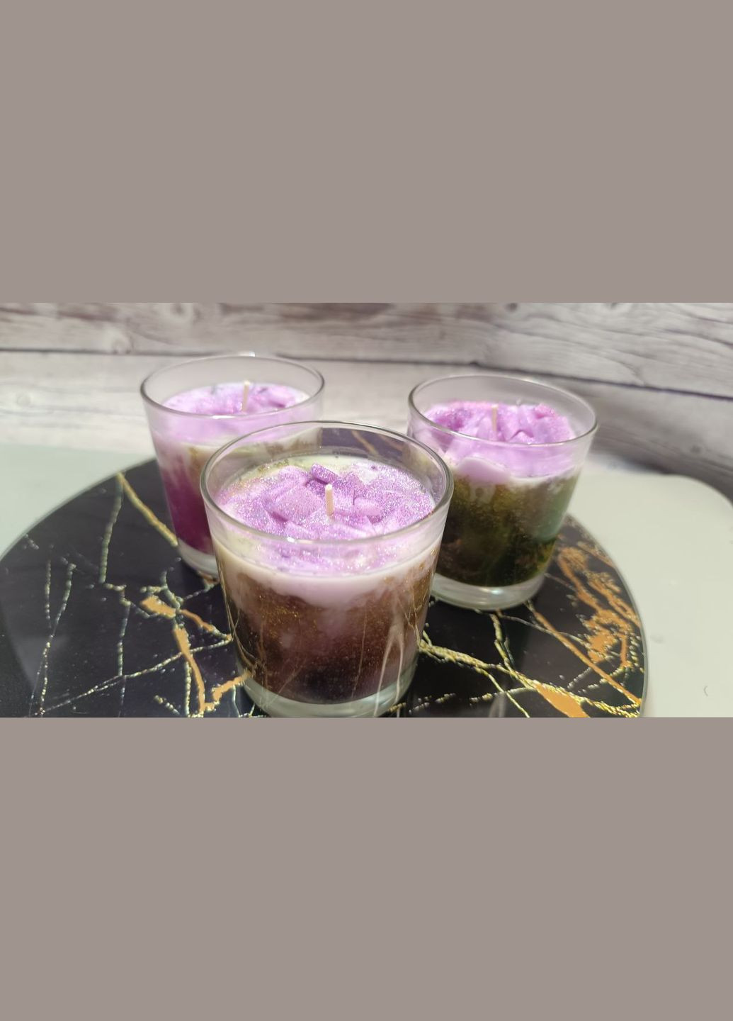 Свічка із соєвого воску Космос ручної роботи Hand Made (323141417)