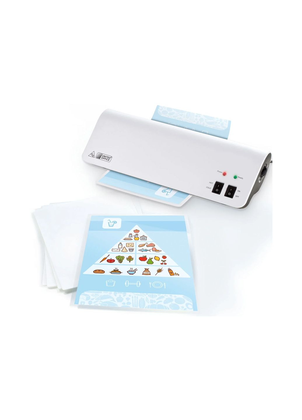 Плівка для ламінатора 80 мікрон 120 шт прозорий United Office (314893558)