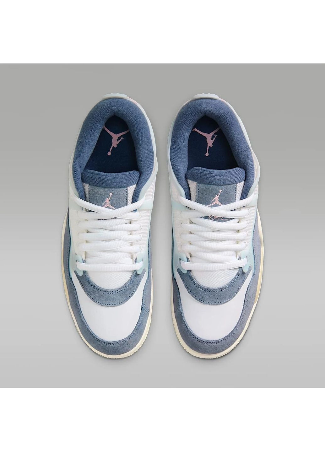 Голубые кроссовки мужские 4 rm light blue Air Jordan