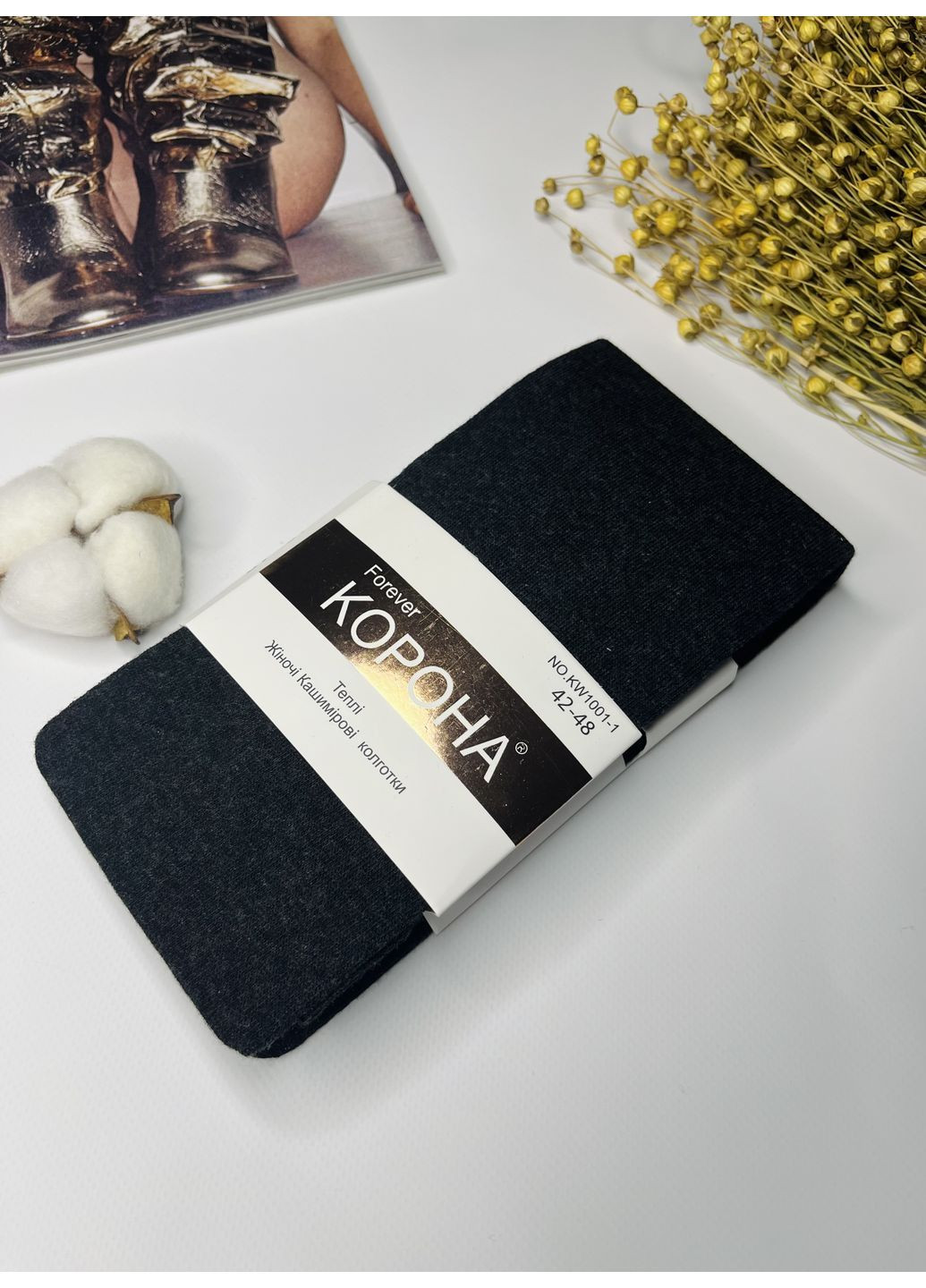 Теплые кашемировые качественные колготки Корона (362575287)