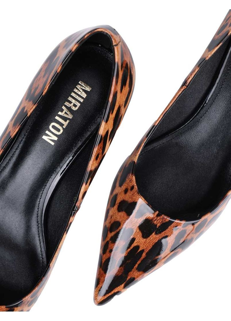 MIRATON Жіночі Туфлі YD6153-01A Леопардовий Лак комбінований з, китай — демісезон (325609226)