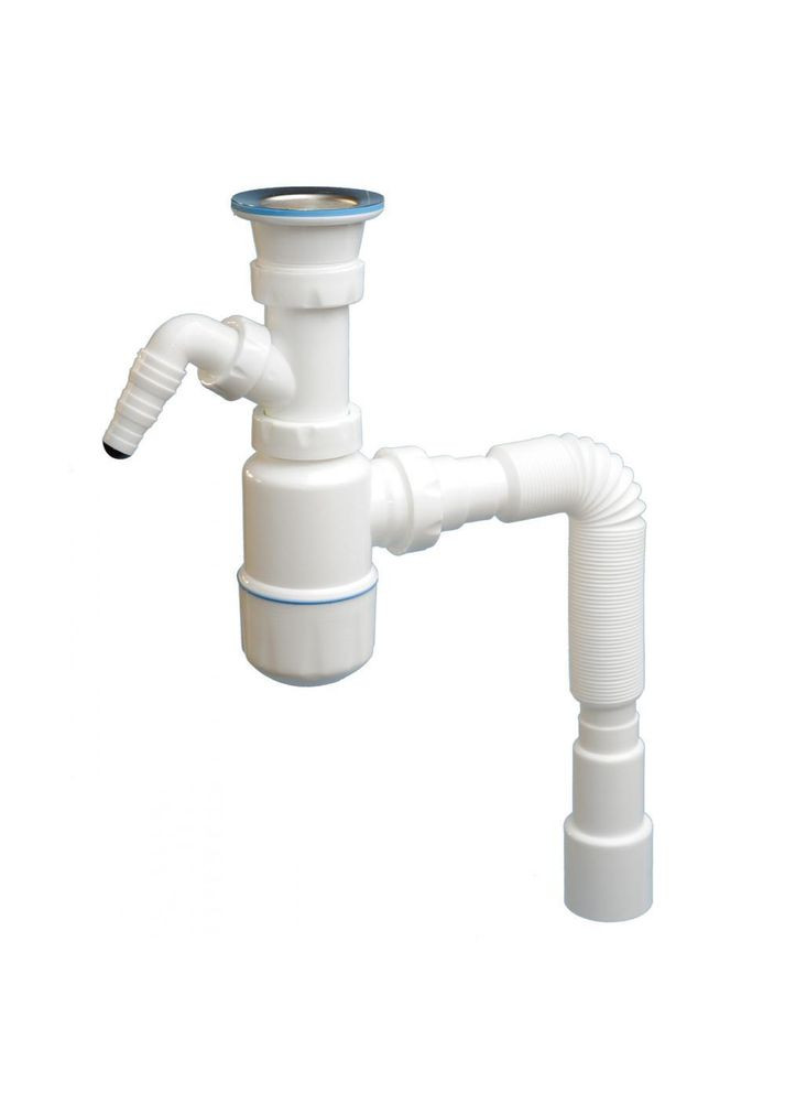 Сифон для умывальника с отводом для стиральной машины, выпуск 70мм AD (361150494)