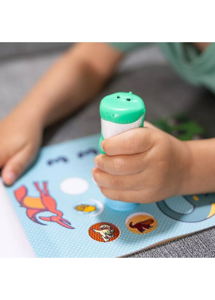 Набір з блокноту та штампу з наліпками Sticker WOW Динозавр (SM93205/6074899) Melissa & Doug (362538537)