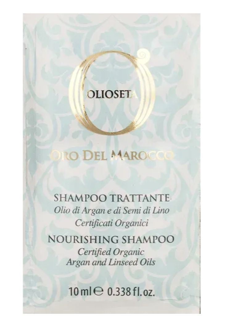 Шампунь питательный с маслом арганы и маслом семян льна OLIOSETA ODM 10 мл Barex (333972806)