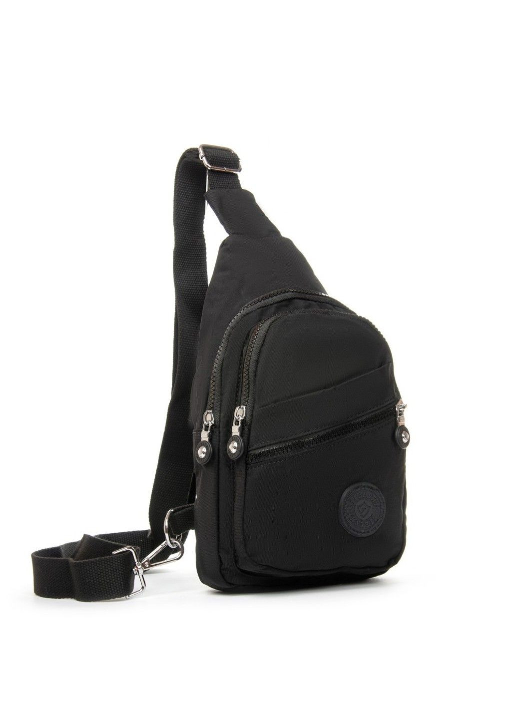 Жіноча тканинна сумка-слінг 0879 black Jielshi (340235008)