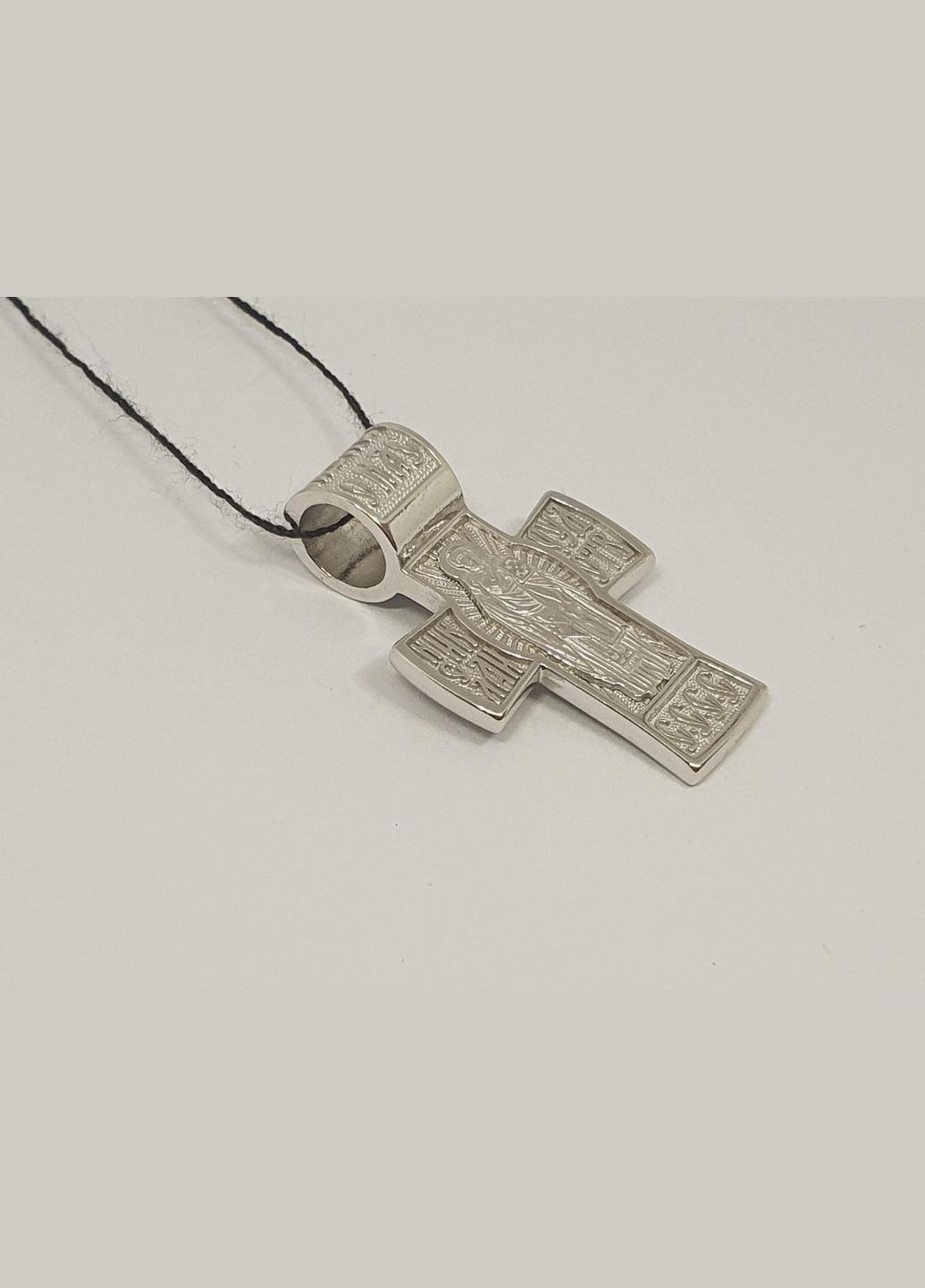 Серебряный крест Распятие Христа и Николай Чудотворец. 3533-Р Харківська ювелірна фабрика (299153334)