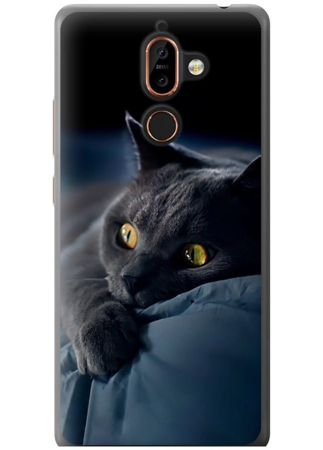 Силіконовий чохол 'Димчастий кіт' для Endorphone Nokia 7 Plus (265226086)