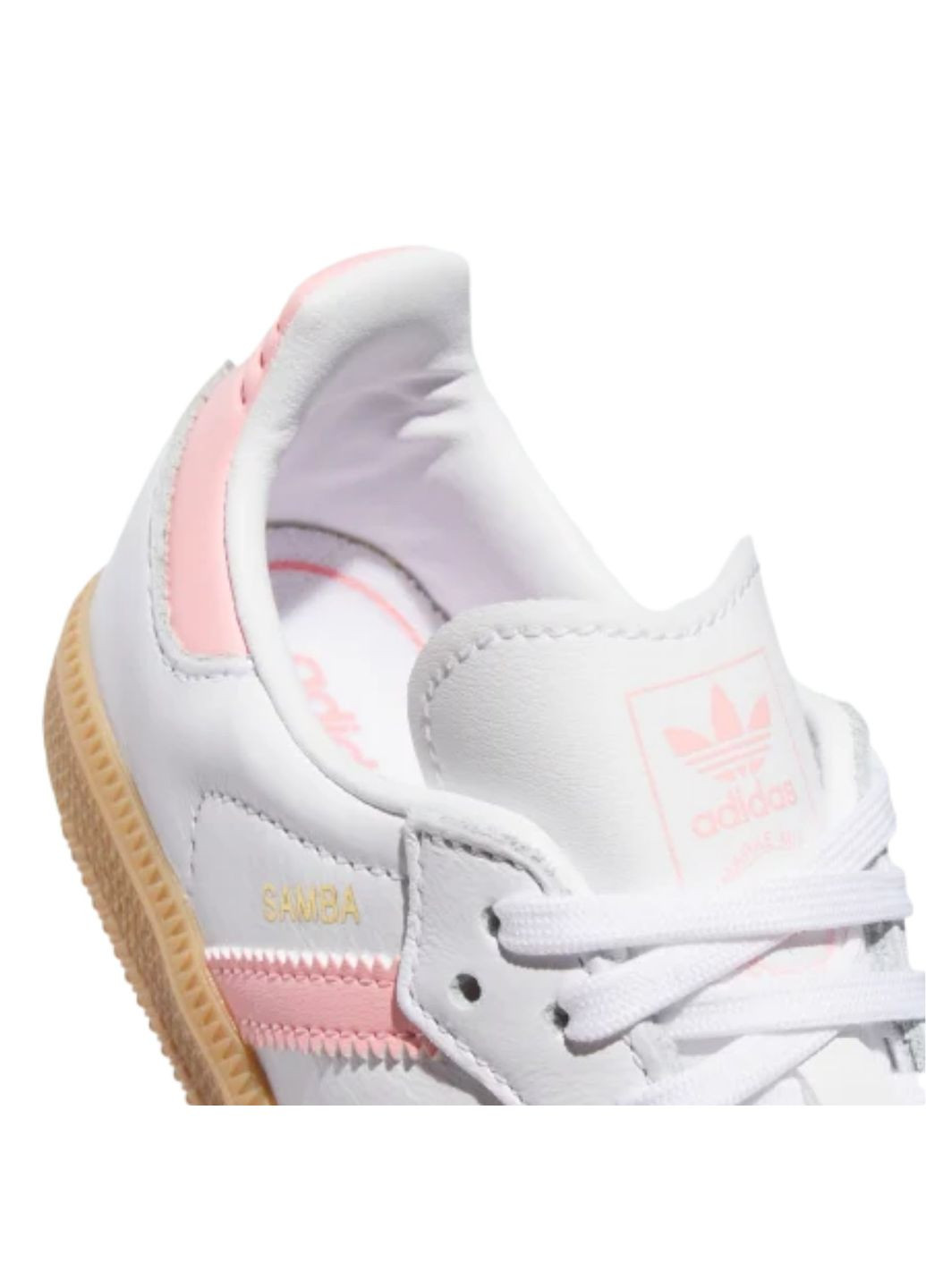 Білі всесезонні дитячі кеди для дівчинки originals samba og - 30.5 adidas