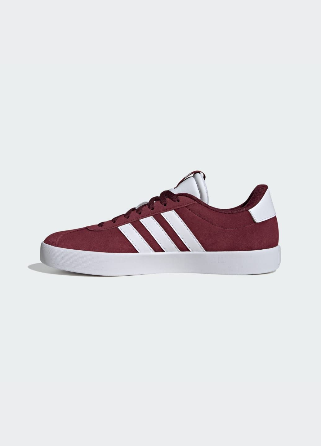 Бордовые летние кроссовки vl court 3.0 adidas