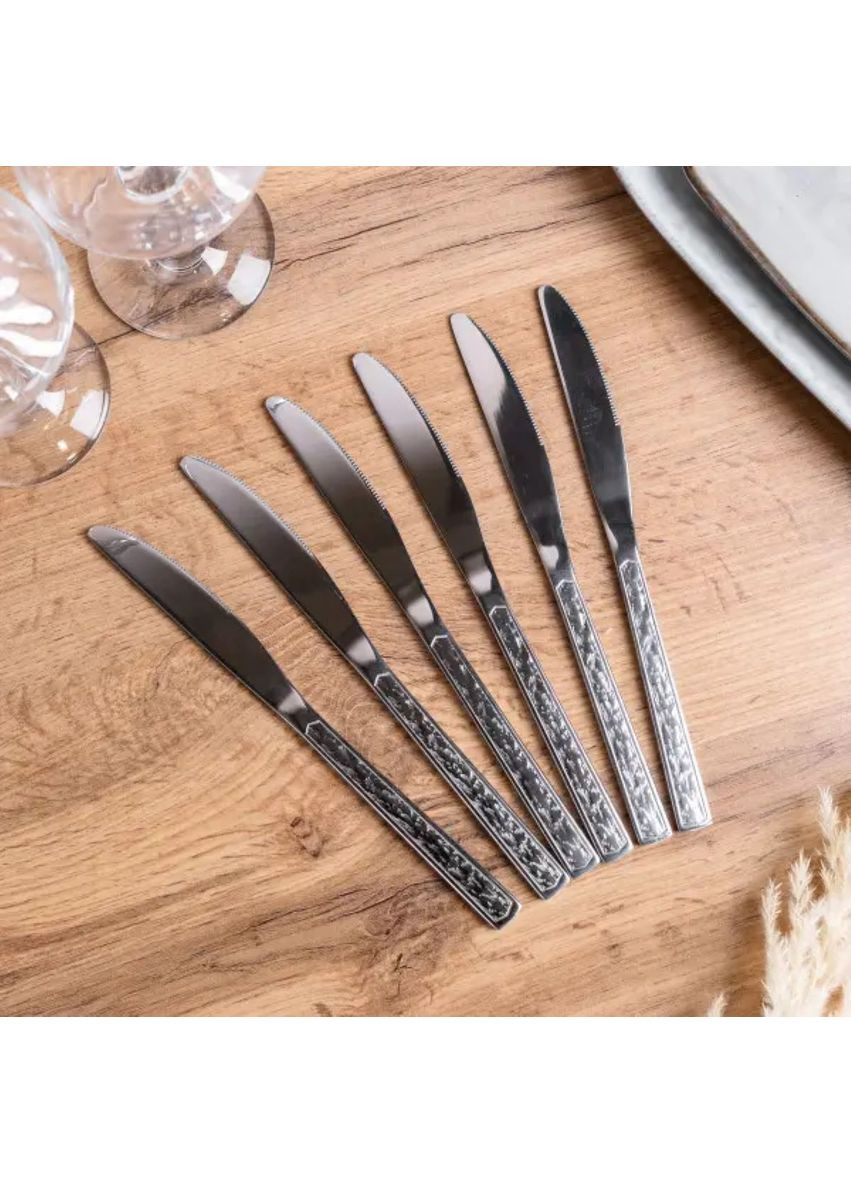 Набор столовых ножей 6 шт нержавеющая сталь гальваническое покрытие Jooki (358706582)