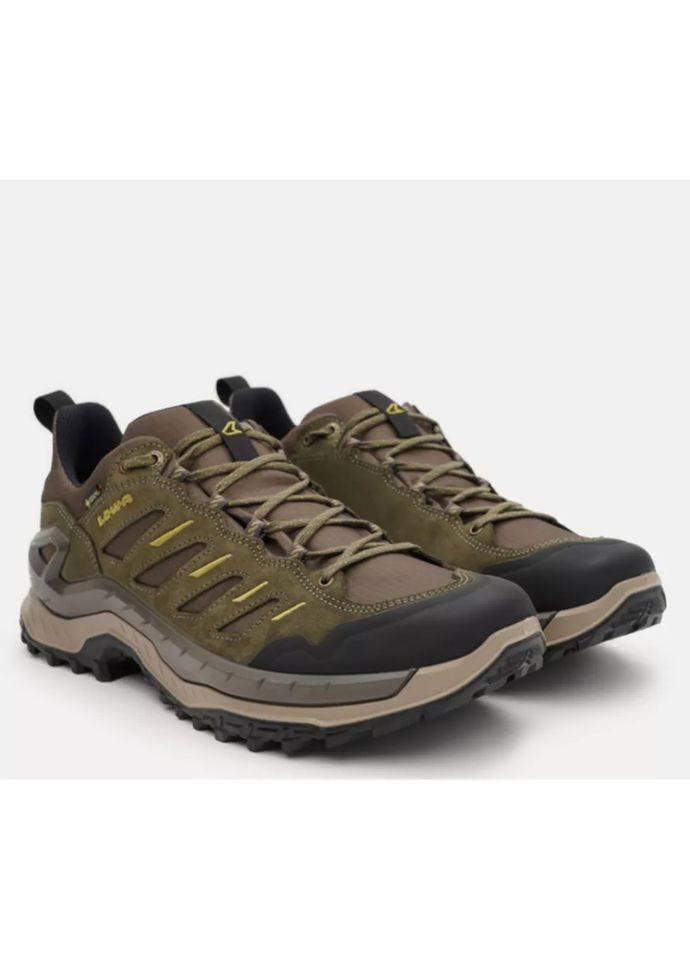 Оливковые мужские кроссовки olive-amber green Lowa Innovo GTX LO