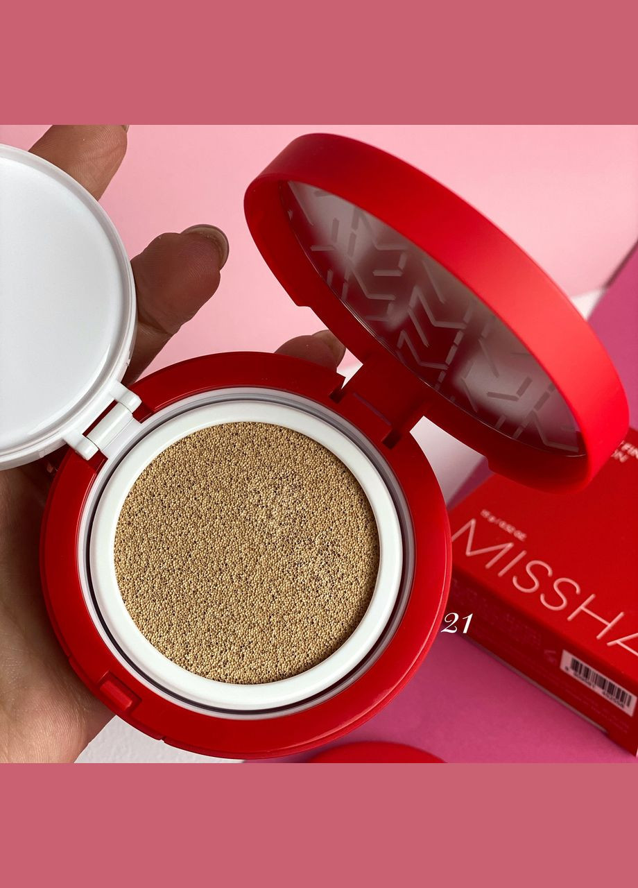 Тональный крем-кушон Velvet Finish Cushion SPF50+/PA+++ №21 MISSHA (302489973)