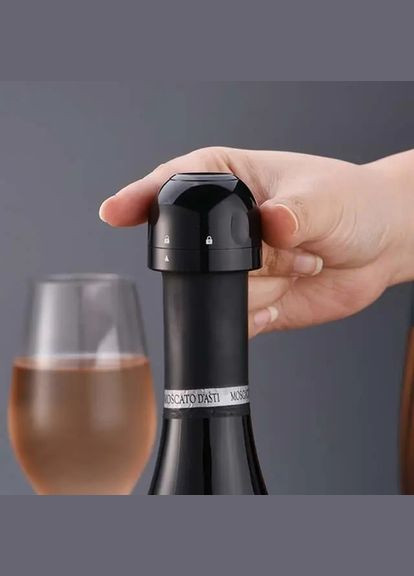 Многоразовая пробка для шампанского Champagne Stopper, Черная Semi (334891555)