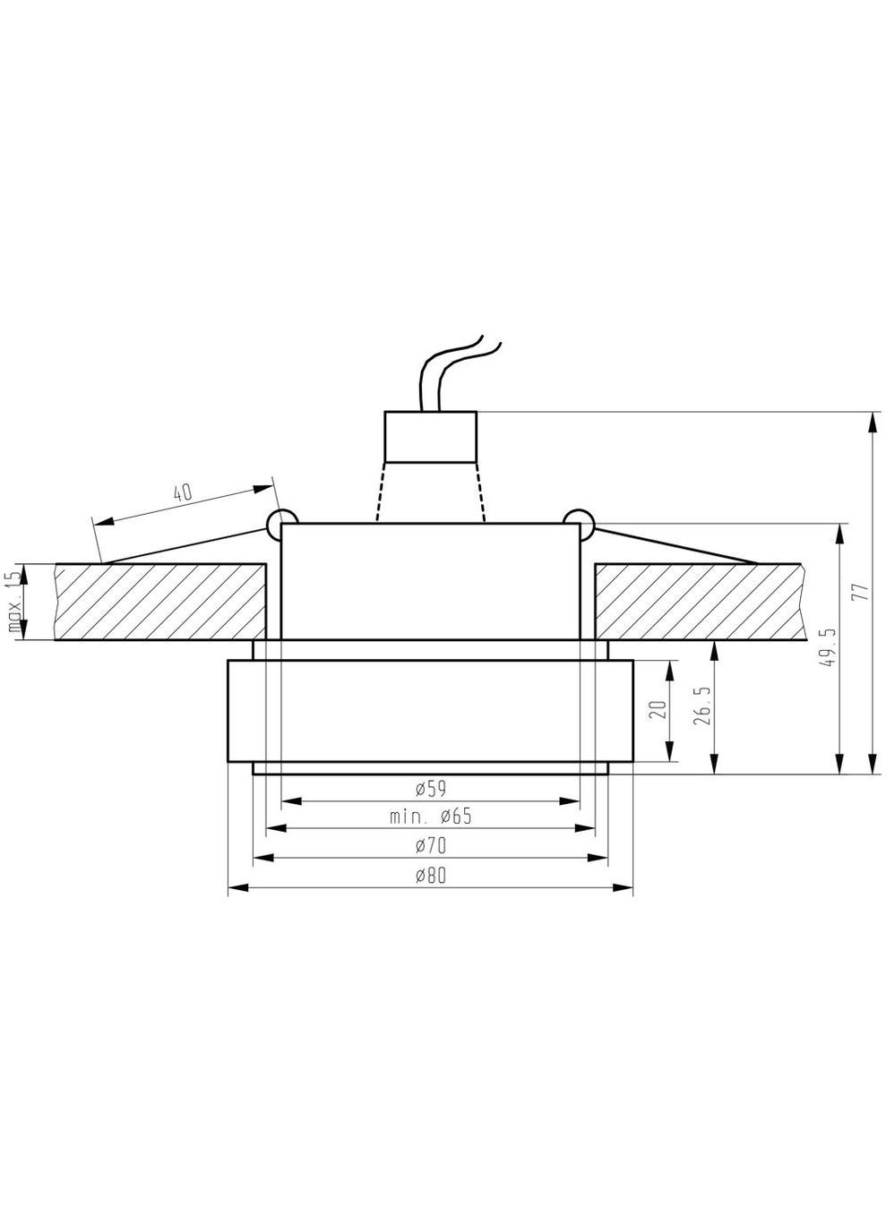 Точечный светильник SK-81 (2227382) Candellux (361312644)