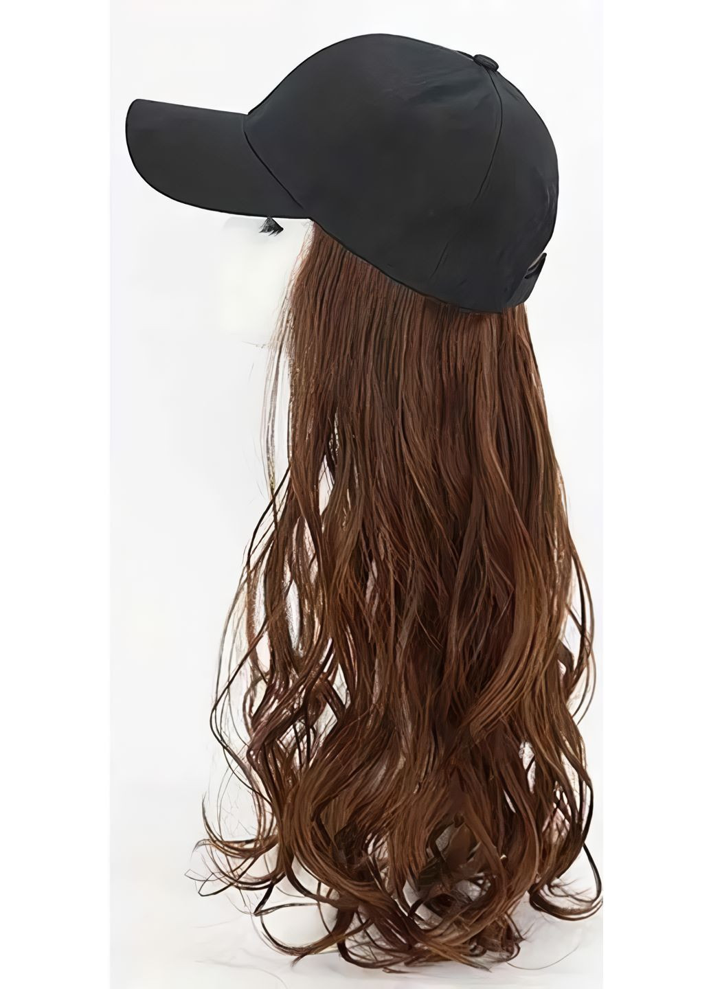 Парик кепка с волнистыми волосами 60 см Шатенка No Brand (368892619)