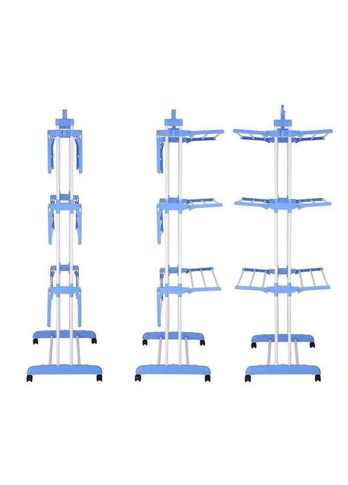 Універсальна напольна складна сушарка для білизни 3 Tiers Garment rack біла (1756374679) No Brand (325219492)
