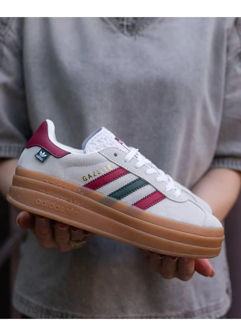 Комбіновані літні кросівки adidas gazelle bold maple leaf адідас газель No Brand