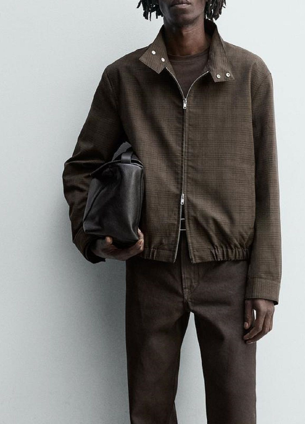 Коричнева демісезонна куртка Zara