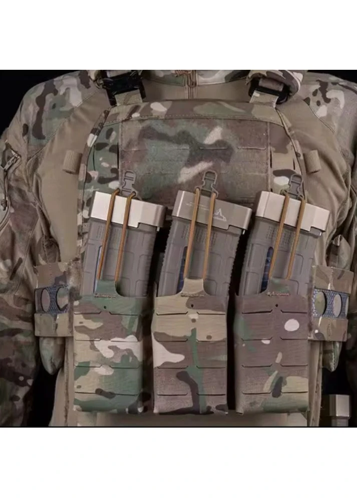 Тройная тактическая подсумок с открытым верхом для магазинов 5.56мм M4 M14 M16 AR-15 IDOGEAR (399681400)