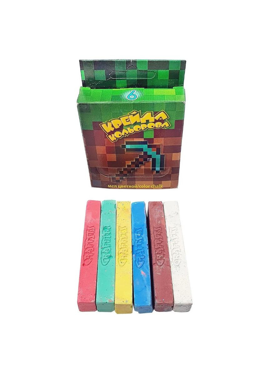 Цветной канцелярский мел для рисования на любых поверхностях, набор 6 шт Graffiti (328265884)