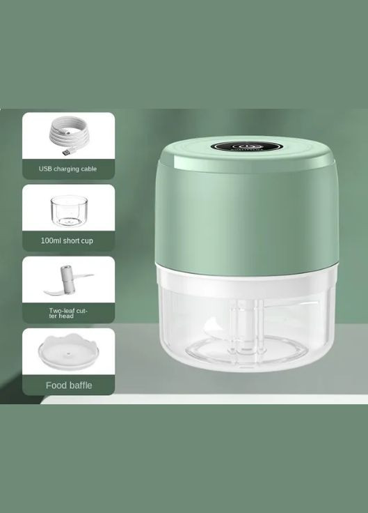 Електричний блендер подрібнювач їжі міні бездротовий електричний подрібнювач овочів Ecko Function (296107875)