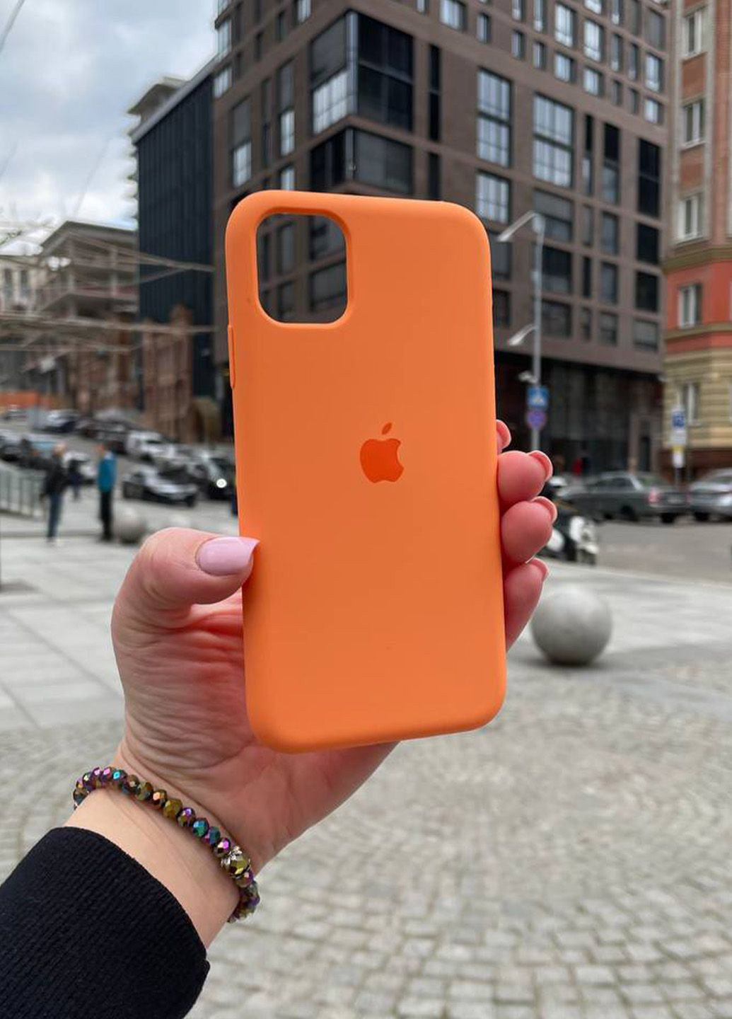 Чохол для iPhone 11 оранжевий Kumquat Silicone Case силікон кейс No Brand (289754110)