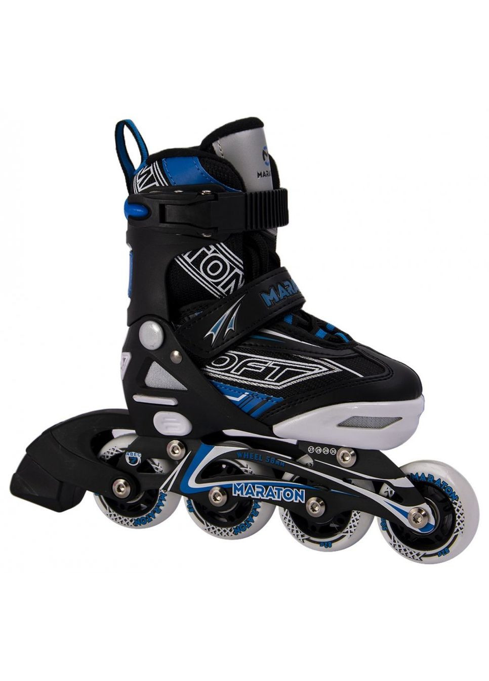 Ролики Maraton SOFT L ( ) черно-синие (RMR0001BLL) MFC (364111219)