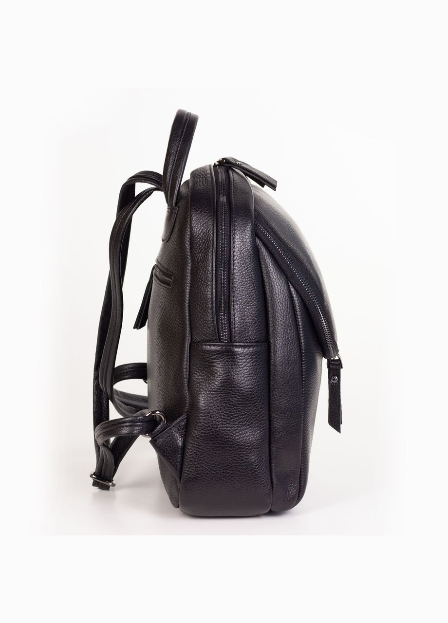 Жіночий рюкзак з натуральної шкіри 6017-45 чорний Karya (261481933)