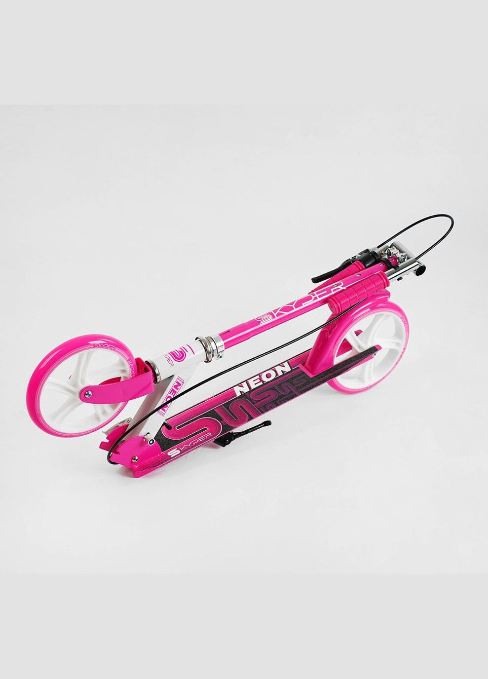 Самокат двухколесный Neon стальная рама ручной тормоз (N-76191) Skyper (301422172)