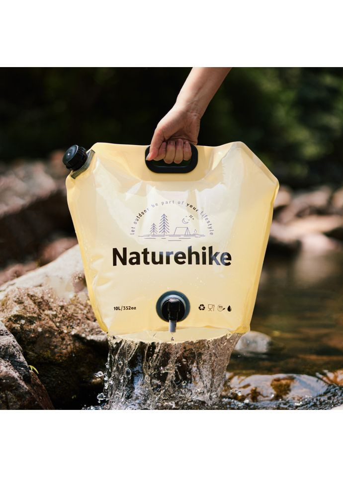 Складной контейнер для воды из полиэтилена CNK2450CF027, 10 л, желтый (A-017931) Naturehike (327092372)
