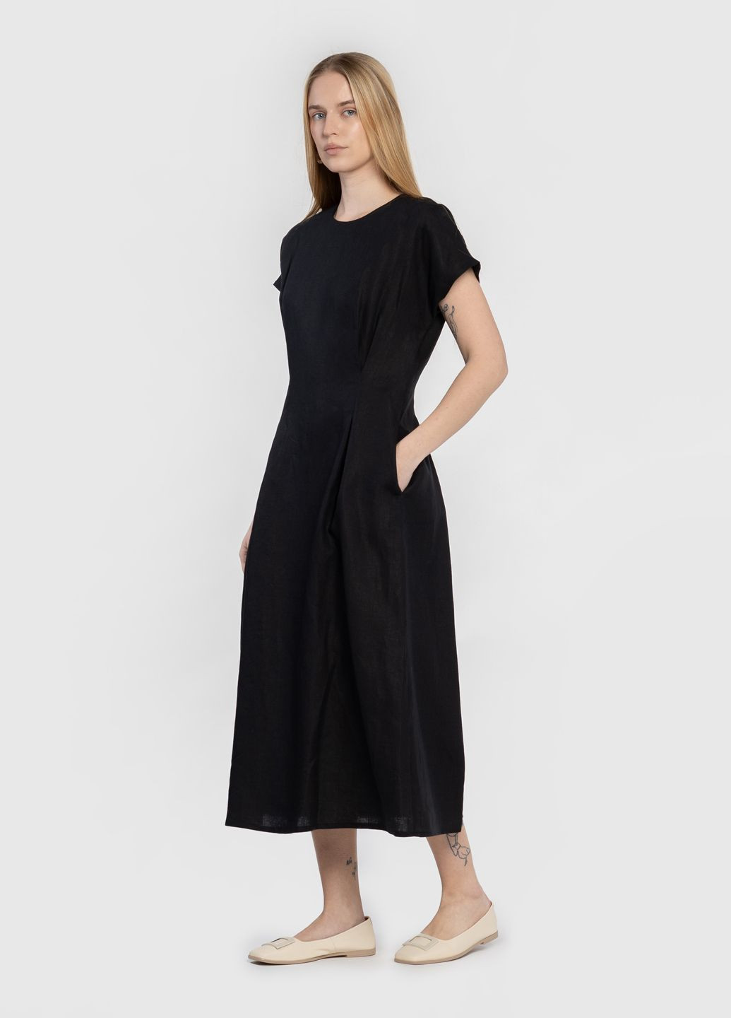 Чорна кежуал сукня жіноча чорна Arber