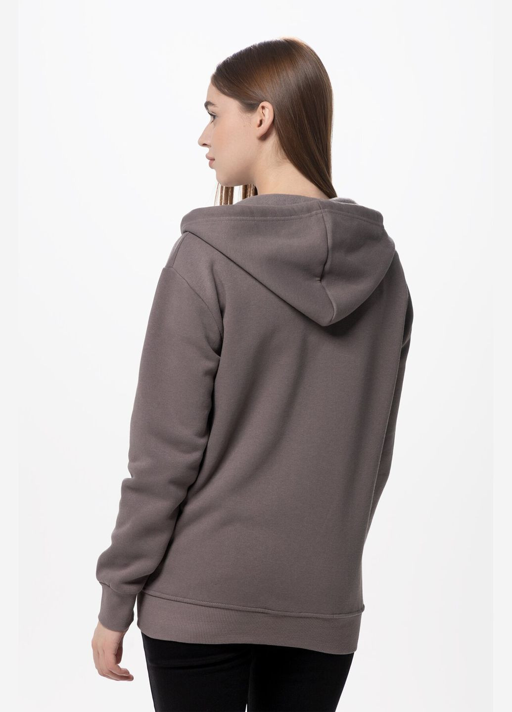 Толстовка однотонная женская 0923 Кофейный (2000990090843W) shop (2000990090843) Street (315988036)