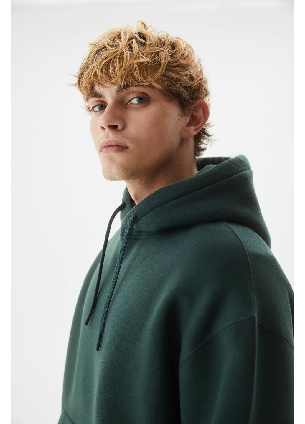 Худі фліс,темно-зелений, Pull & Bear (368151296)