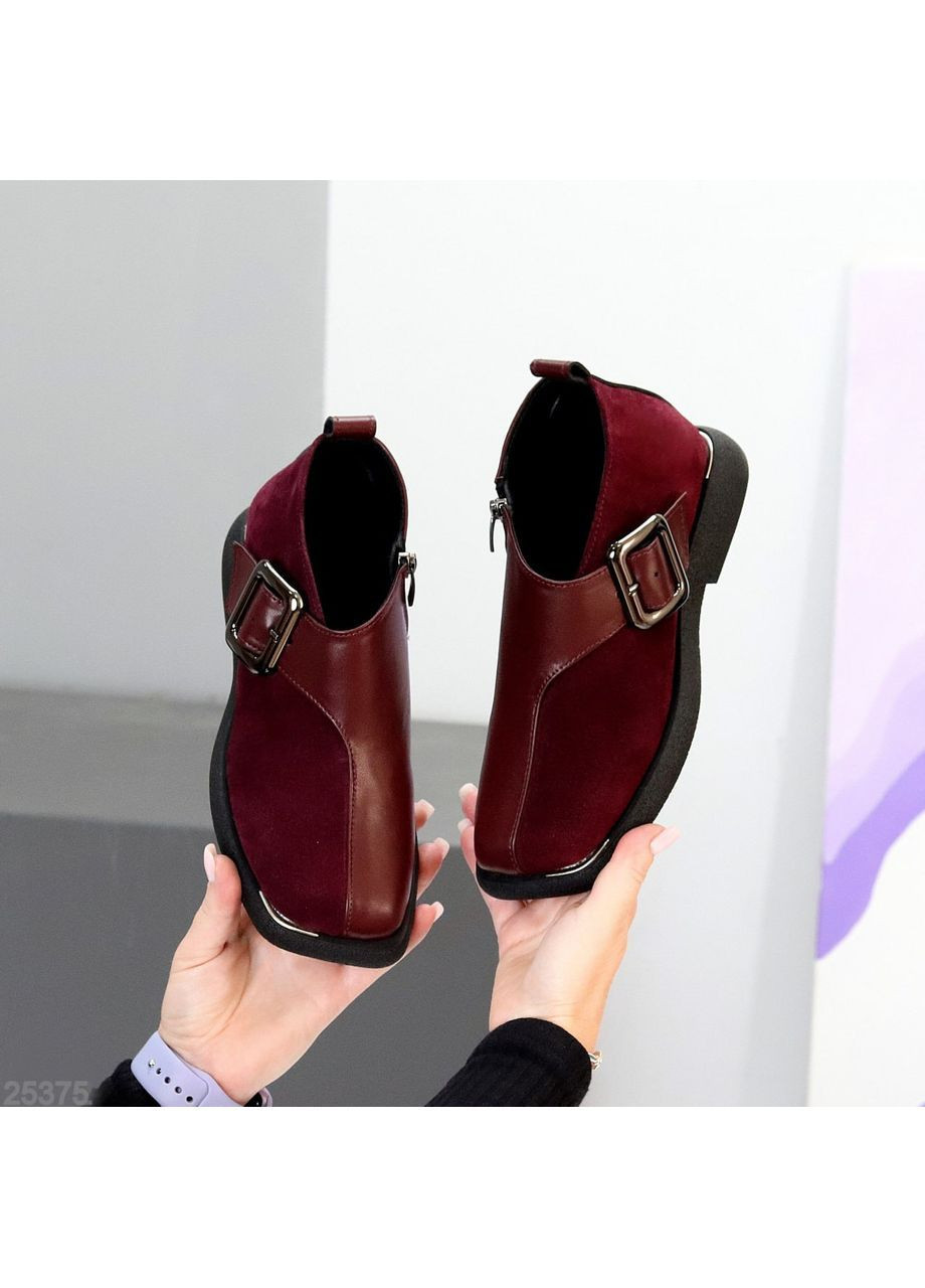 No Brand Туфли женские бордовый з натуральная кожа, — демисезон (369363737)