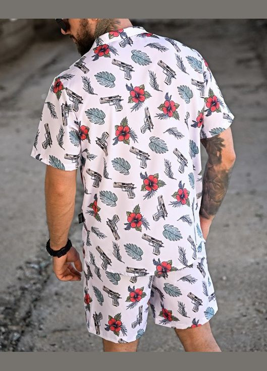 Тактичний чоловічий костюм з принтом Oblivion білий No Brand