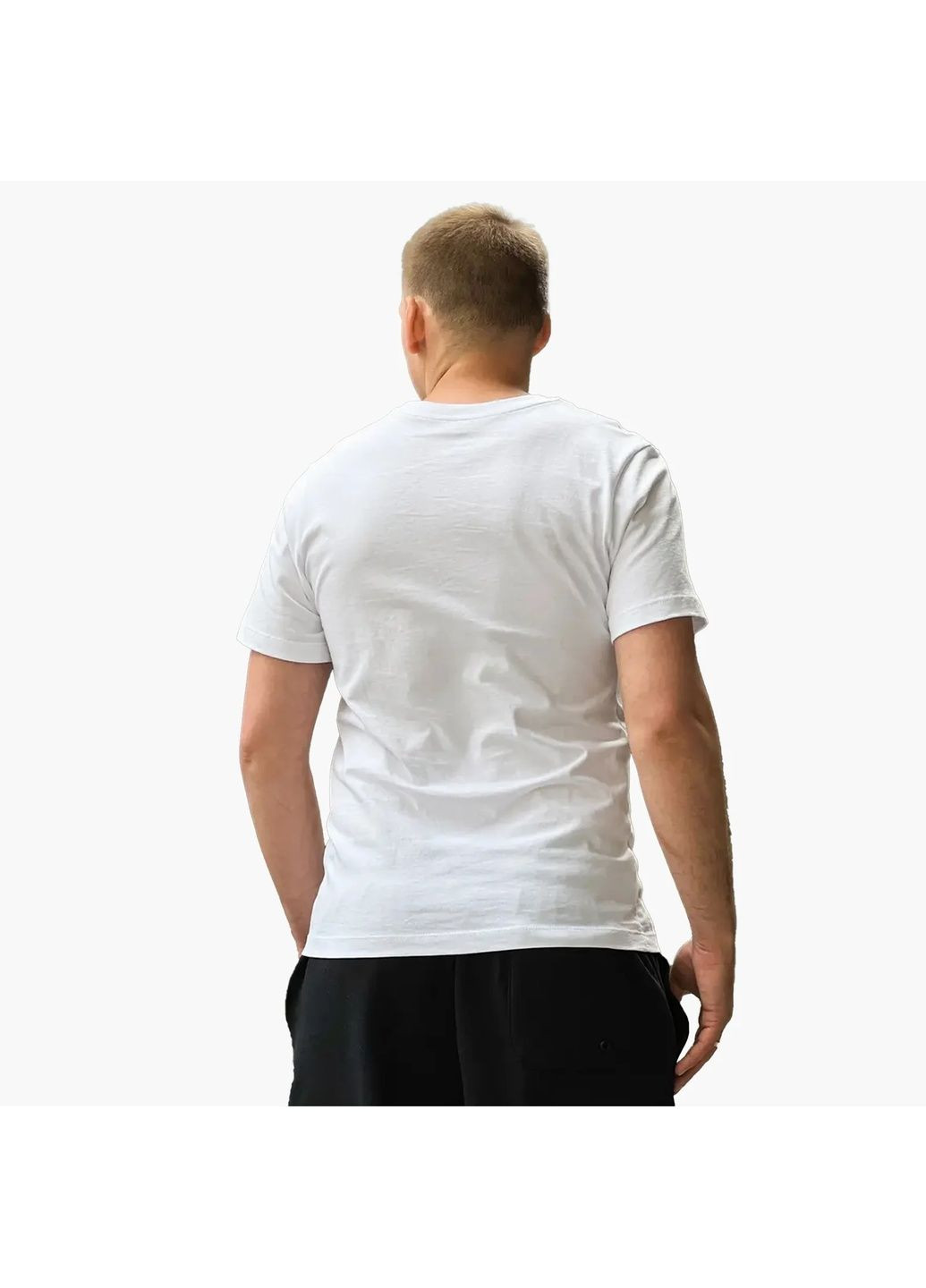 Белая мужская футболка air block futura logo t-shirt white Puma